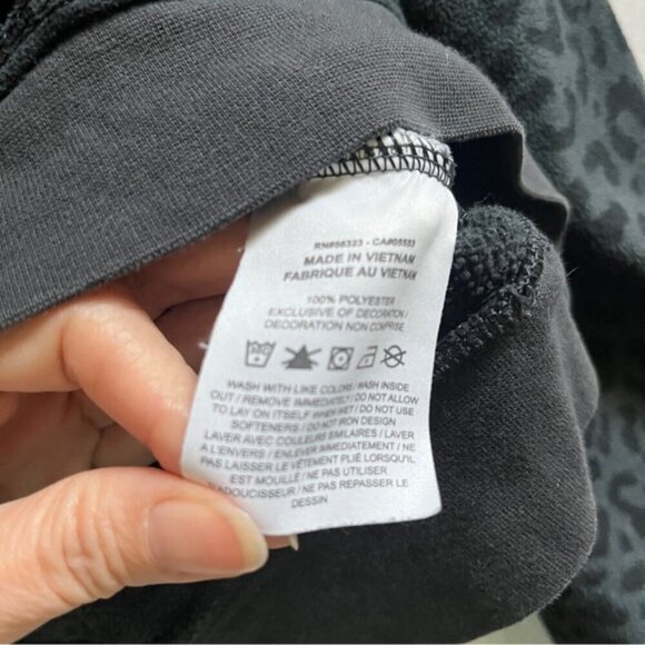 Nike animal print crew neck fleece sweatshirt Sz XS - Picture 6 of 8